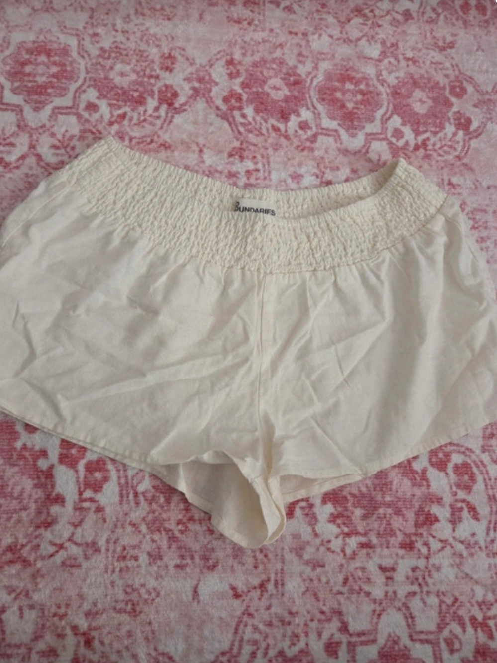 Cream Women's Lounge Shorts